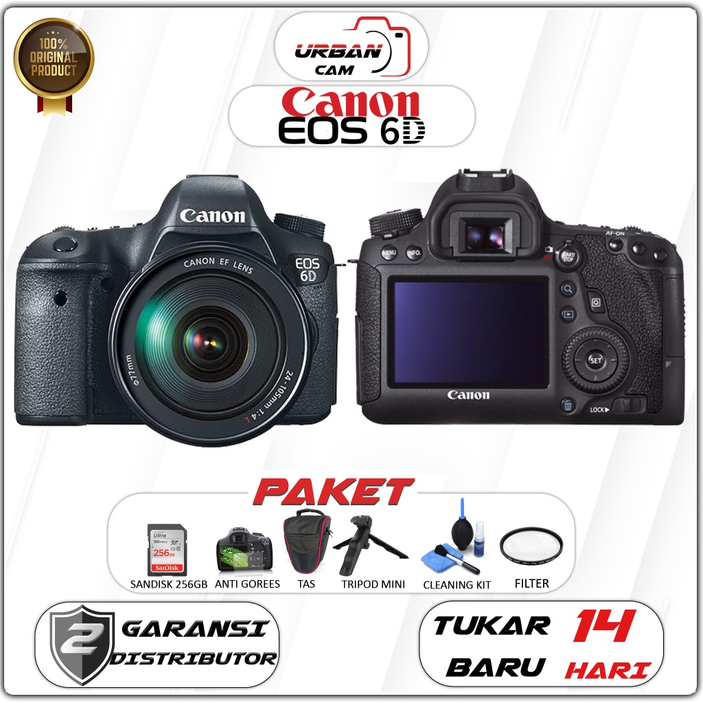 Canon EOS 6D Body Only / Canon EOS 6D Kit EF 24-105mm f4L is USM / Canon 6D