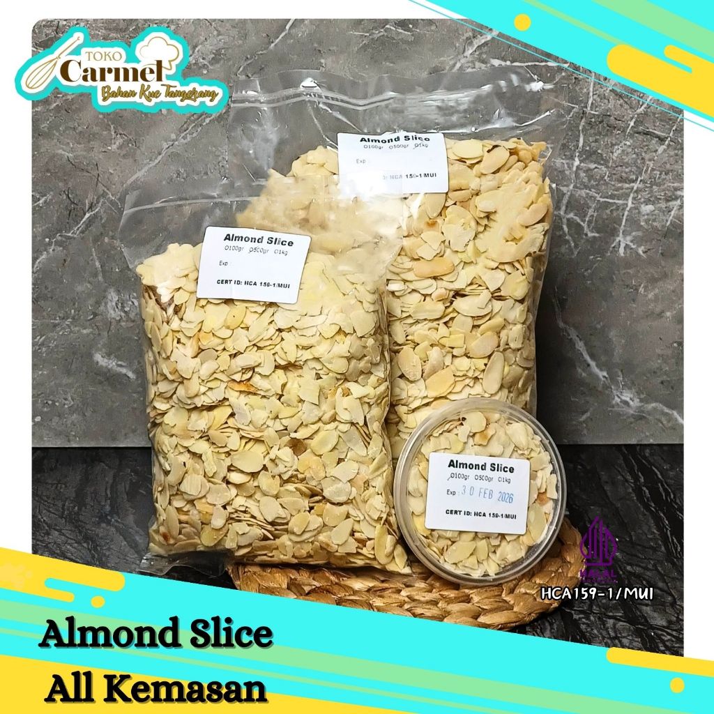 

Kacang Almond Slice 1kg MENTAH