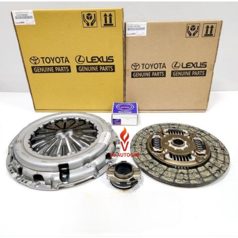 KOPLING SET FORTUNER DIESEL 2.5 HILUX 2.5 2KD ORI GARANSI