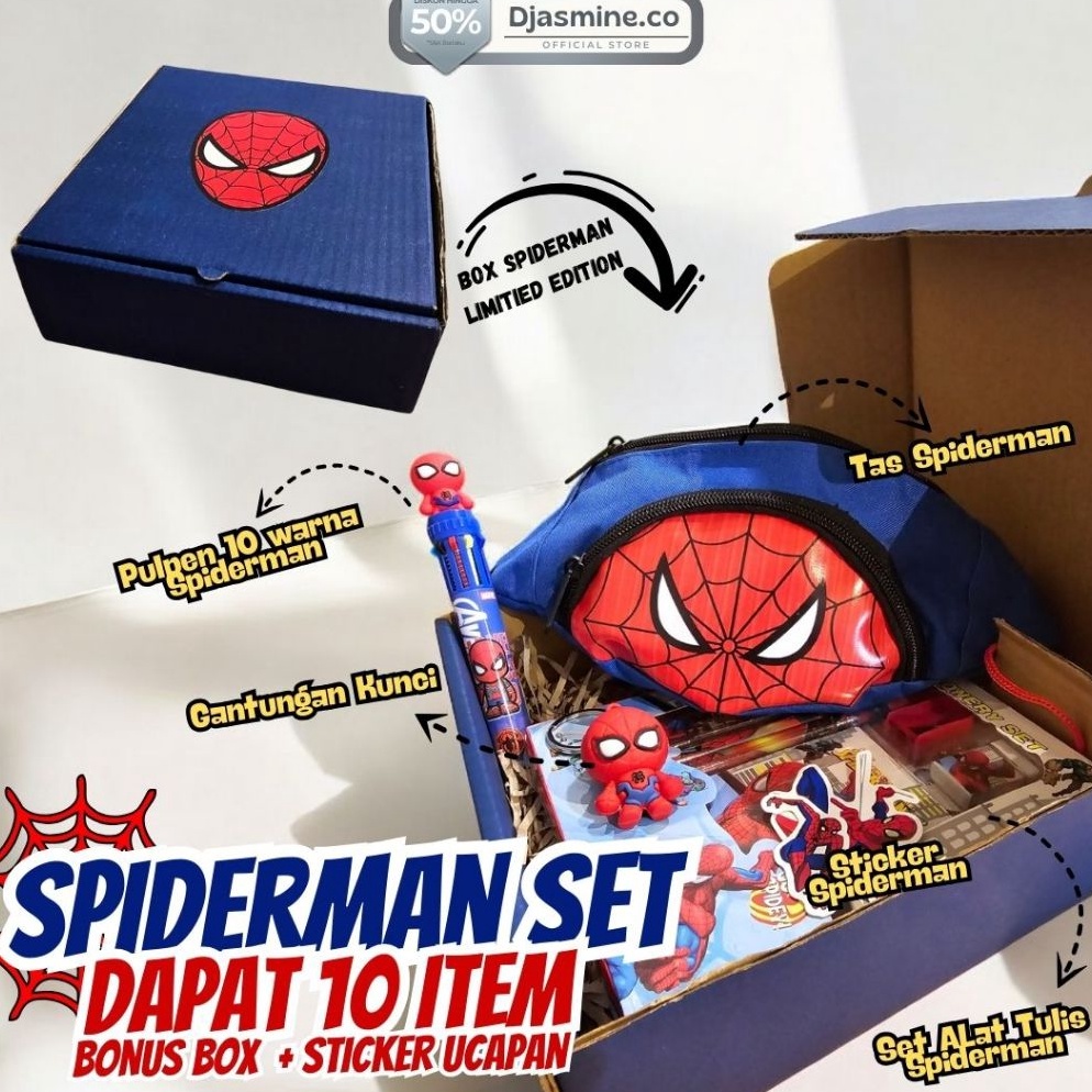

Bingkisan kado Spiderman set alat tulis spiderman bingkisan tema superhero KODE S2I3