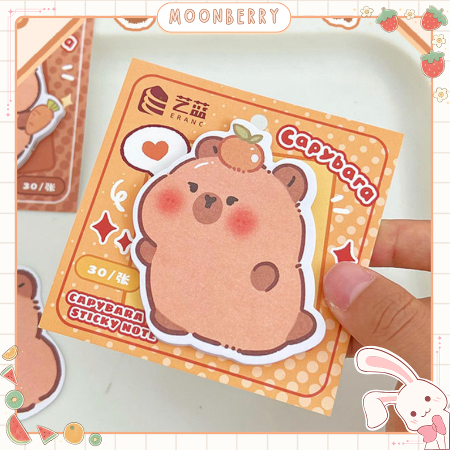 

Sticky notes capybara Memo cuted shaped lucu