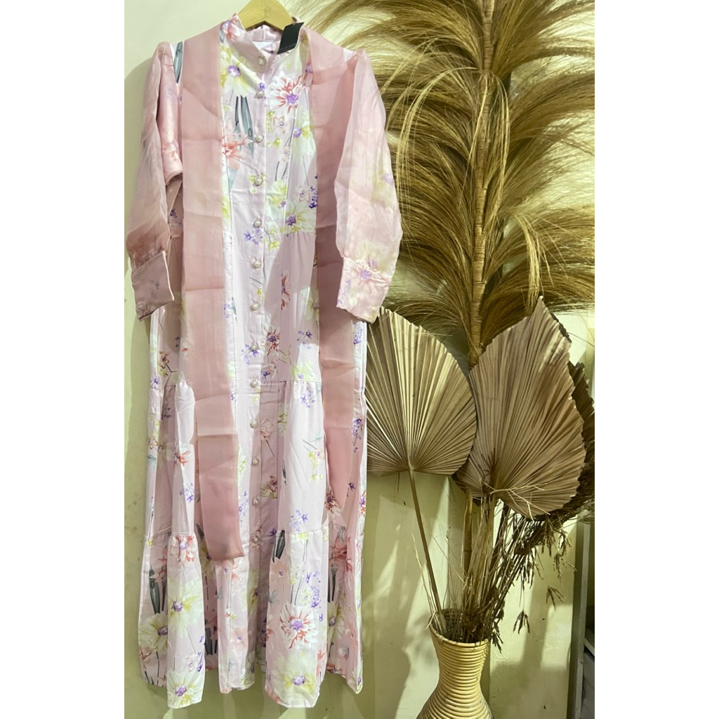 gamis Meijiwang mix organza