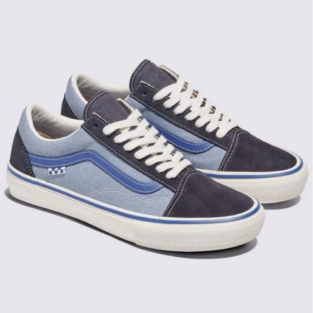 Vans x Elijah Berle Skate Old Skool Shoes - Vintage Blue