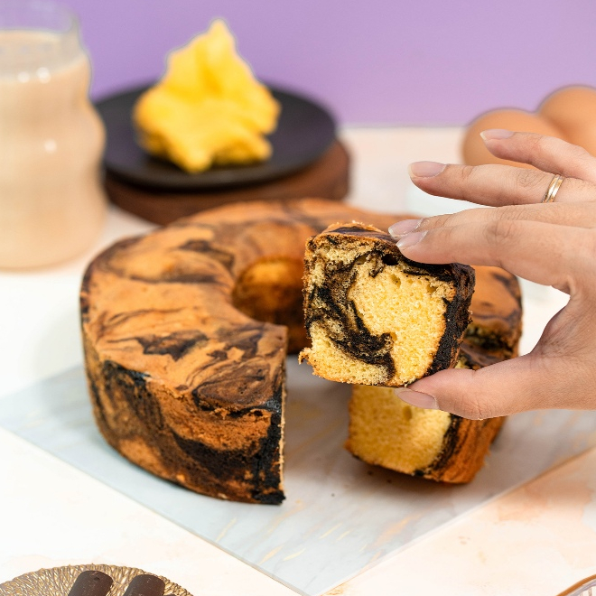Wenny Cake - Bolu Marmer Premium loyangan / slice