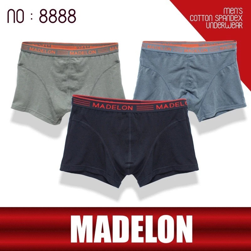 ( 3pc ) Boxer Madelon 8888 | Celana Dalam Pria Boxer | Boxer Pria | CD Pria Madelon