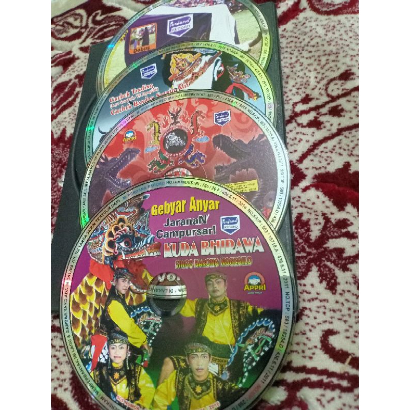 KASET VCD JARANAN, BARONGSAI, BANTENGAN  TANPA COFER BONUS BOX