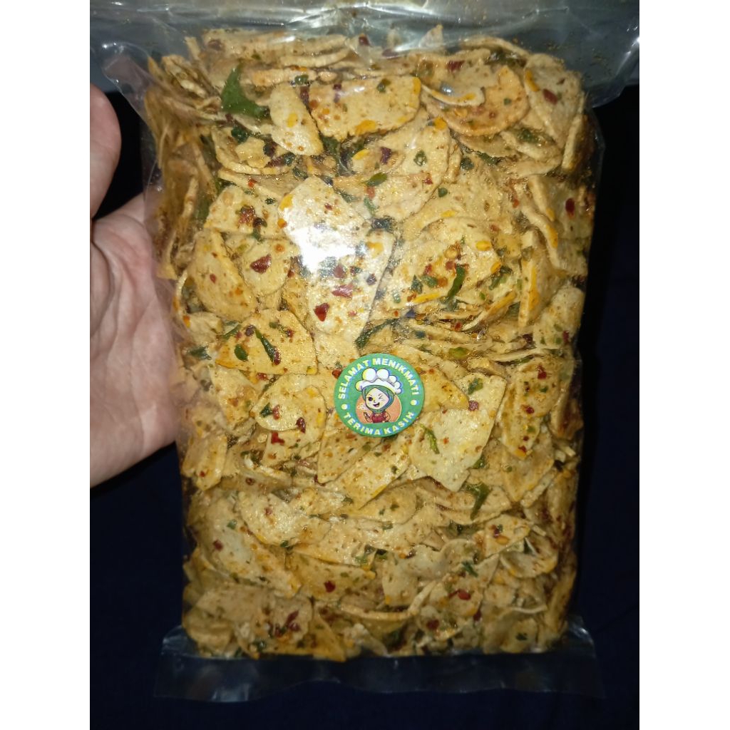 

Basreng Pedas Chili Oil Daun Jeruk 500g