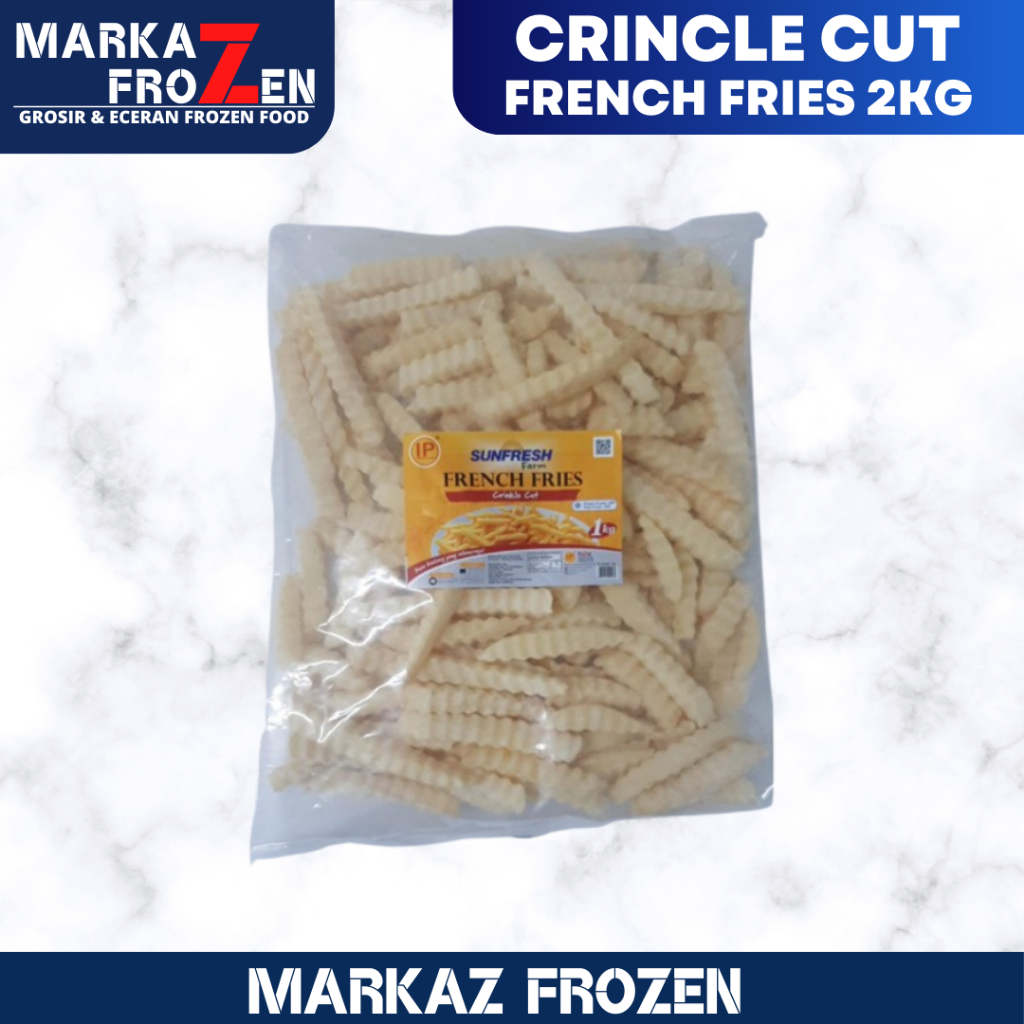 

CRINCLE CUT FRENCH FRIES / KENTANG GORENG BEKU 2KG