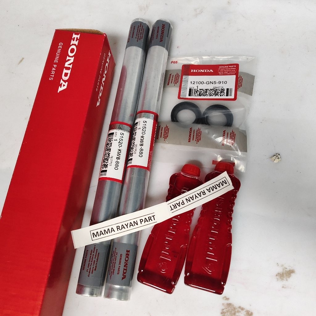 Shock depan Supra X 125 Helm in + silsok & olisok shock depan Supra X 125 Helm in komplit