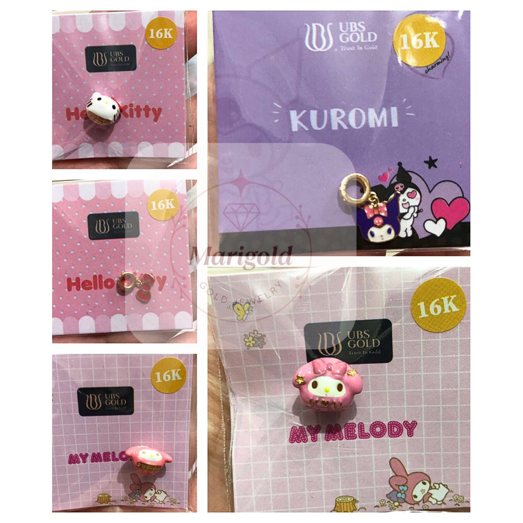 LIONTIN CHARM GELANG PANDODOR MY MELODY / KITTY / KUROMI UBS KADAR 16K