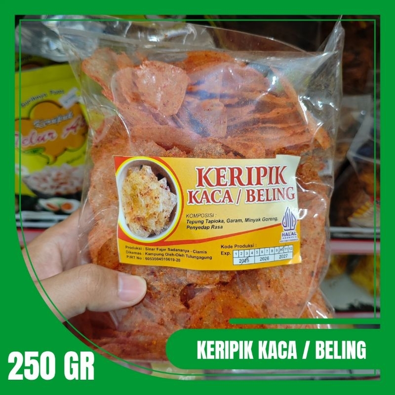 

250 Gram Keripik Kaca Enak Renyah Pas Pedasnya