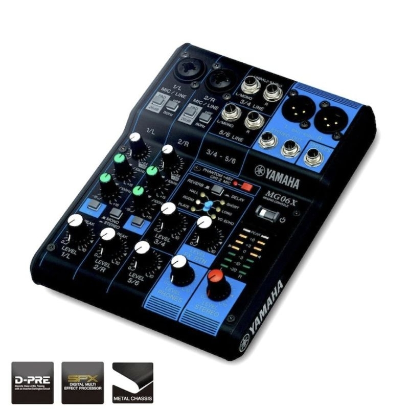 YAMAHA MG06X | mixer analog | mixer 6 chanel | mixer audio | mixer yamaha | mg06x