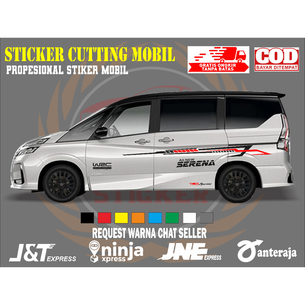 sticker mobil serena sticker mobil toyota serena sticker mobil serena keren sticker variasi mobil