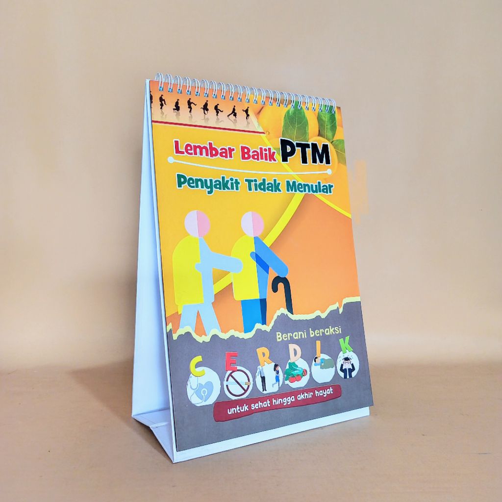 Buku Lembar Balik Penyakit Tidak Menular, Lembar Balik PTM, Lembar Balik Edukasi Kesehatan