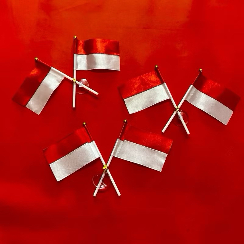 Bendera Kaca Merah Putih / Bendera Tempel Mobil Kemerdekaan Indonesia