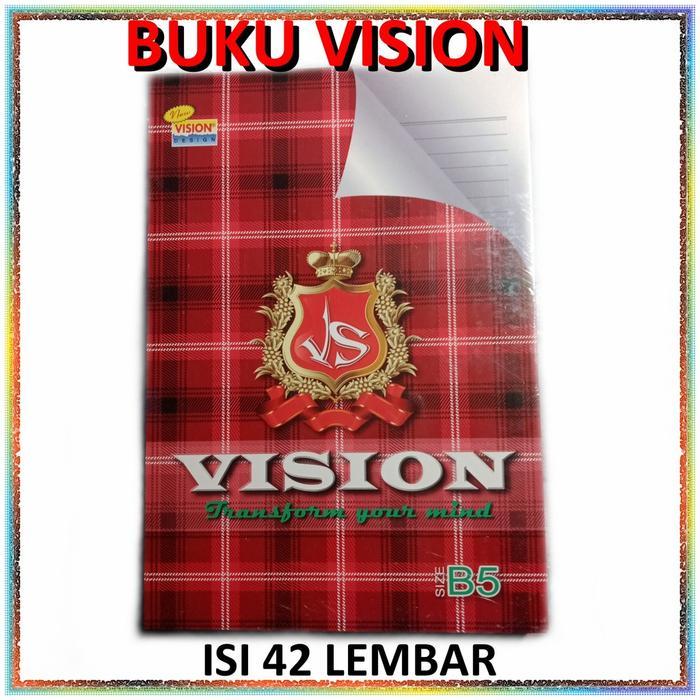 

[PAK] BUKU TULIS VISION BOXY B5 42 LEMBAR (ISI 6 PIECES) Stationery Paper