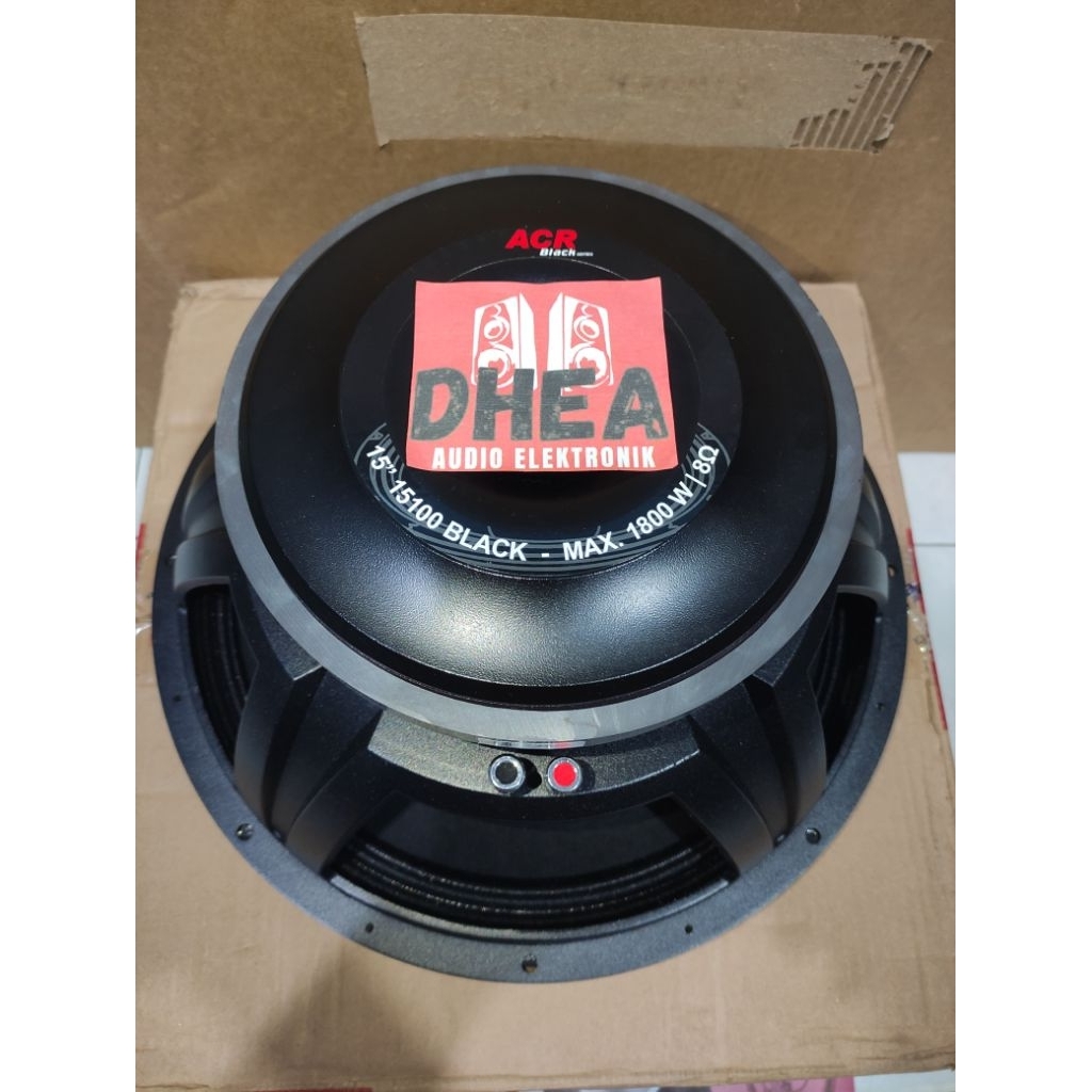 Speaker Component ACR 15100 BLACK series Original 15 inchi Sub Low 1800 Watt Coil 3.9 in Low Sub 15i