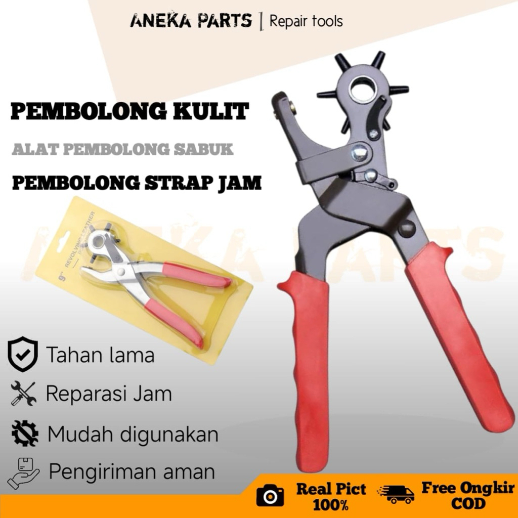 Alat pembolong sabuk, pembolong kulit / pembolong tali jam tangan besar