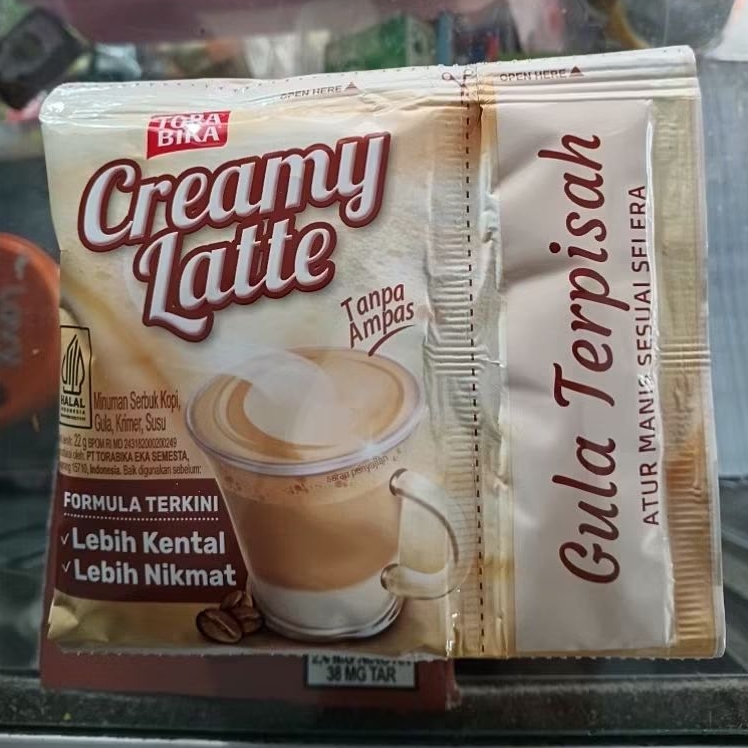 

TORABIKA Creamy Latte Gula terpisah sachet 5x22gr