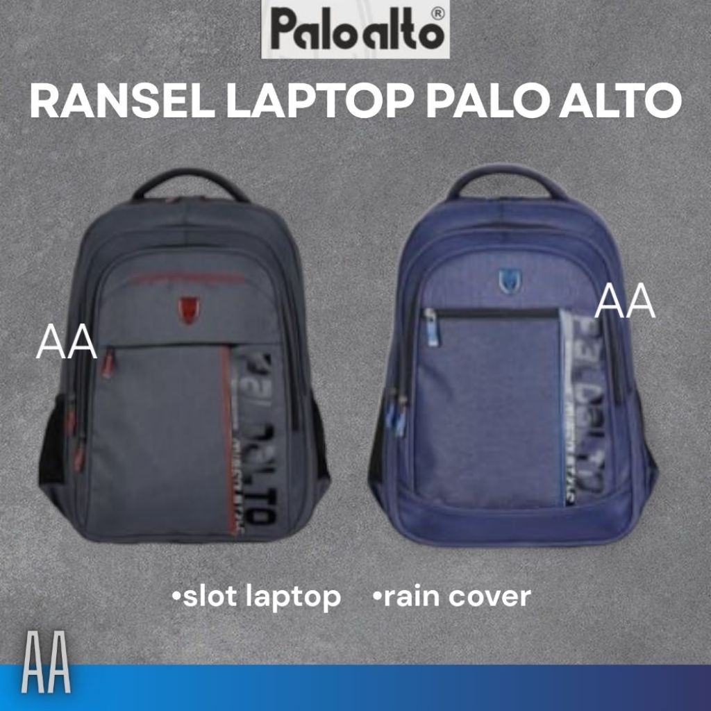 AA Tas Ransel Sekolah Palo Alto Original 100% Cowok Laptop Anak SD SMP SMA laki laki Kerja Kuliah te