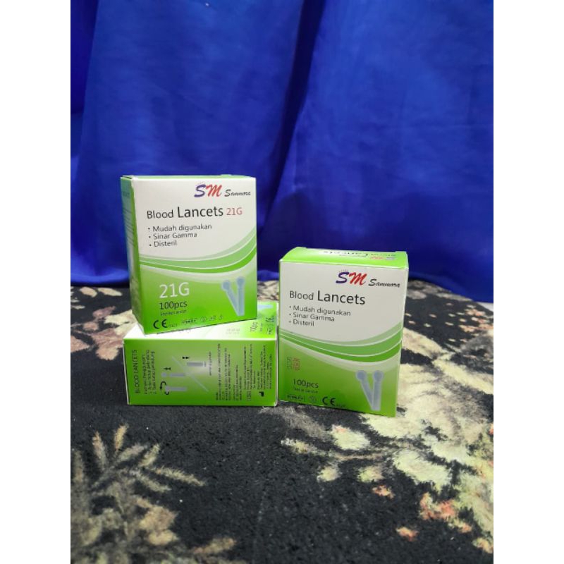 Jarum Bekam, Alat bekam, Jarum, Blood lancets 21G SM Sammora