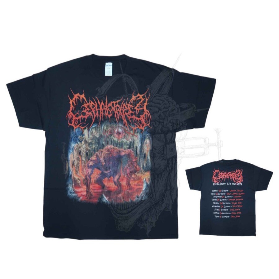 ORIGINAL TSHIRT CEPHALOTRIPSY – Asia Tour 2018 (GILDAN HEAVY COTTON)
