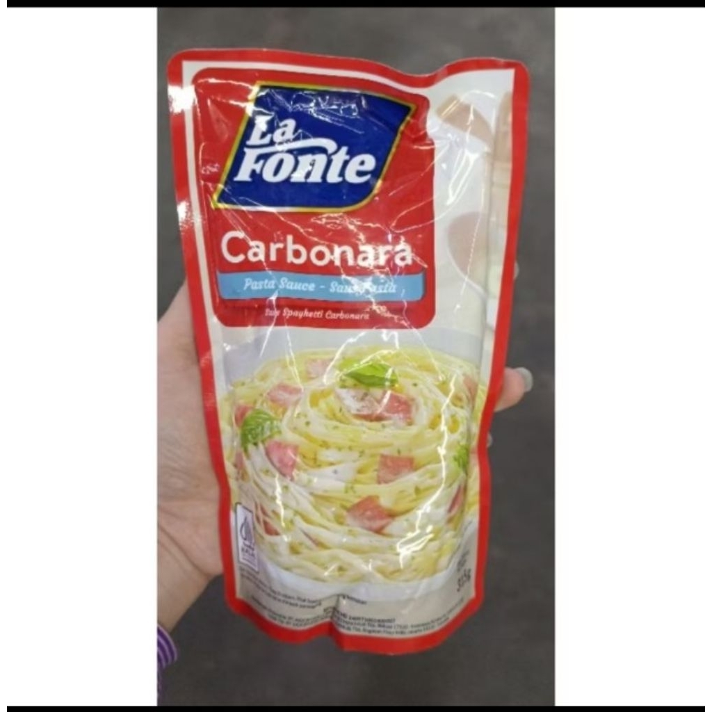 

La fonte pasta sauce carbonara saos spagetti spageti karbonara 315gr