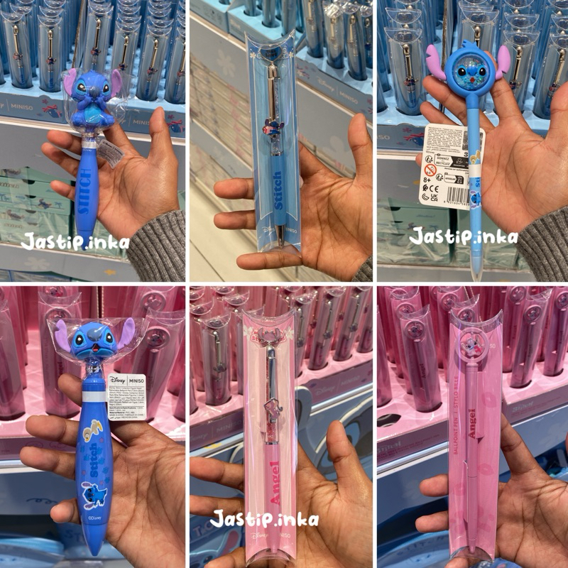 

Miniso x stitch - pen character figure angel stitch