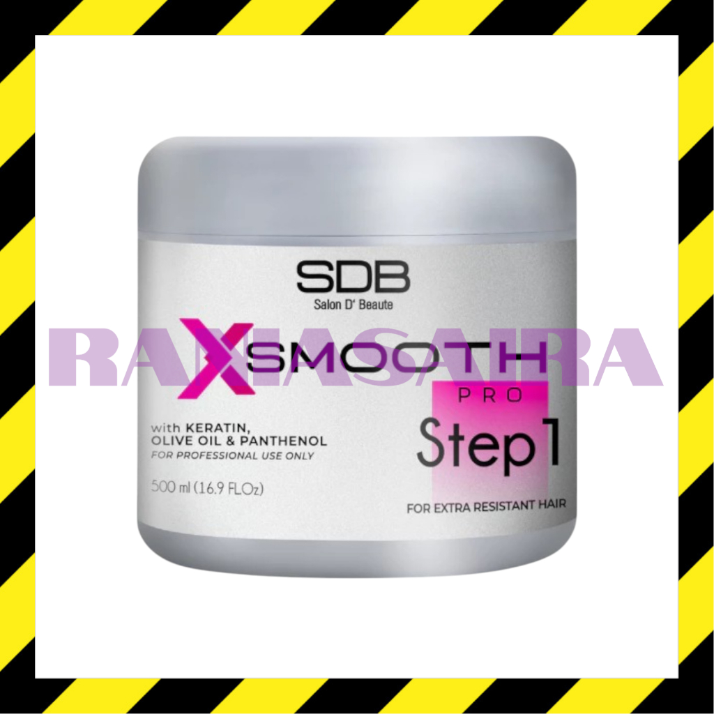 SDB X Smooth Pro Step1 Extra Resistant Pelurus Rambut Ikal Keriting Kuat Kribo Smoothing Keratin