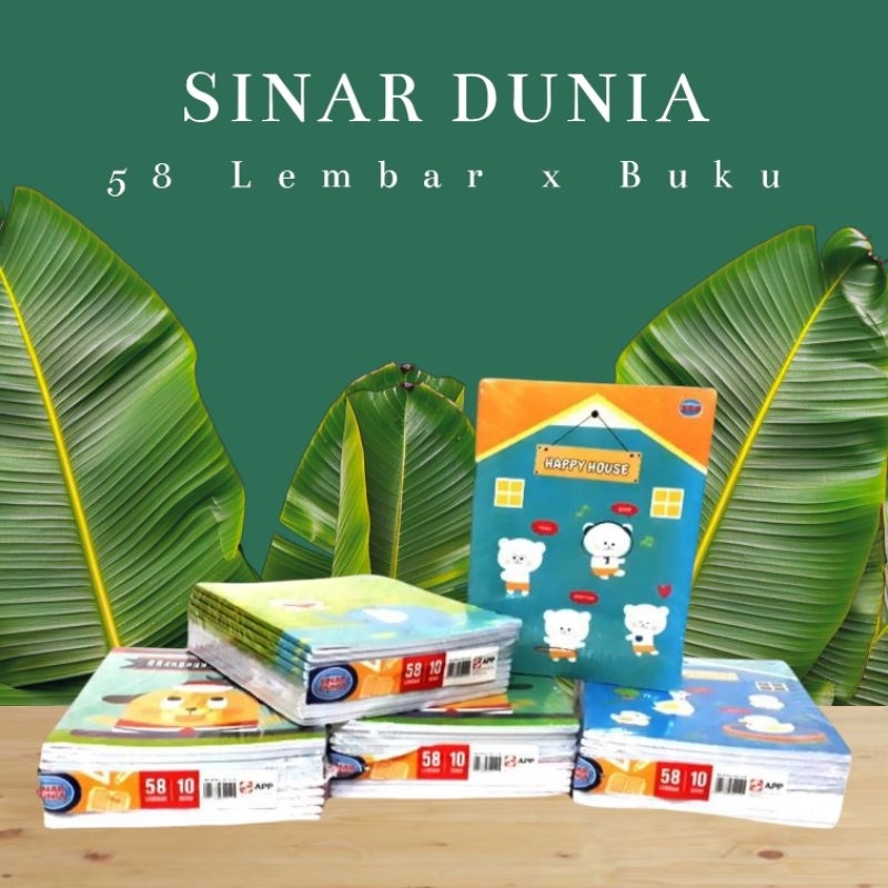 

Buku tulis sidu sinar dunia 58 Lembar (1 pack isi 10 buku)