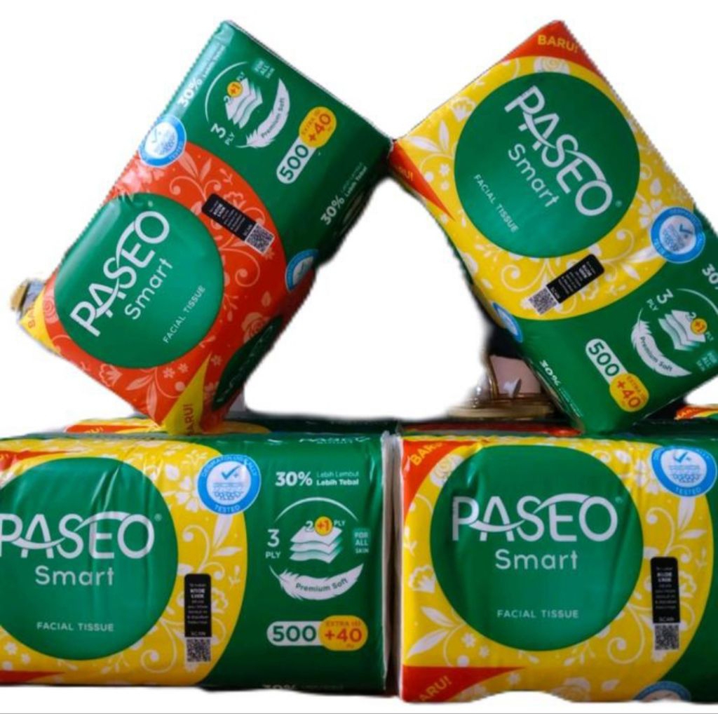 tisu Paseo smart facial tissue 540 sheets (GROSIR)