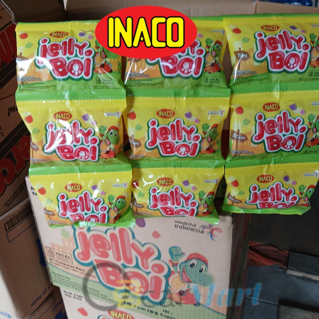

GSV INACO JELLY BOI 1 Dus isi 120 pack × 3 Cups Nata de Coco 33g