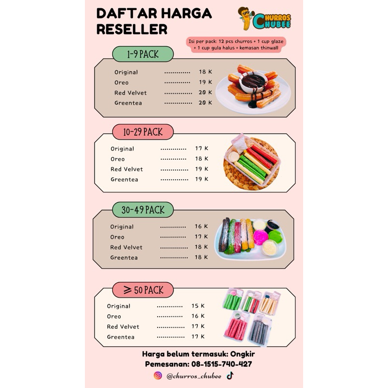 

Reseller Agen Suplier Paket Usaha Churros New Normal Suplier Frozen Murah Churros Curos Menu Cafe Original Red Velvet Oreo Matcha Greentea Produsen