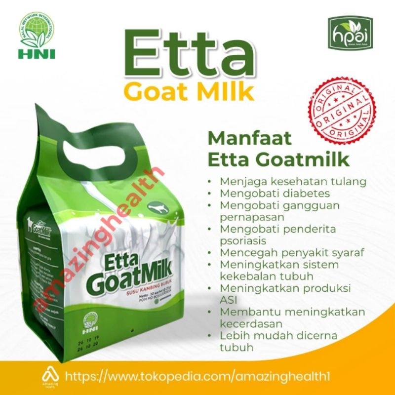 

Susu Etta Goat Milk HNI