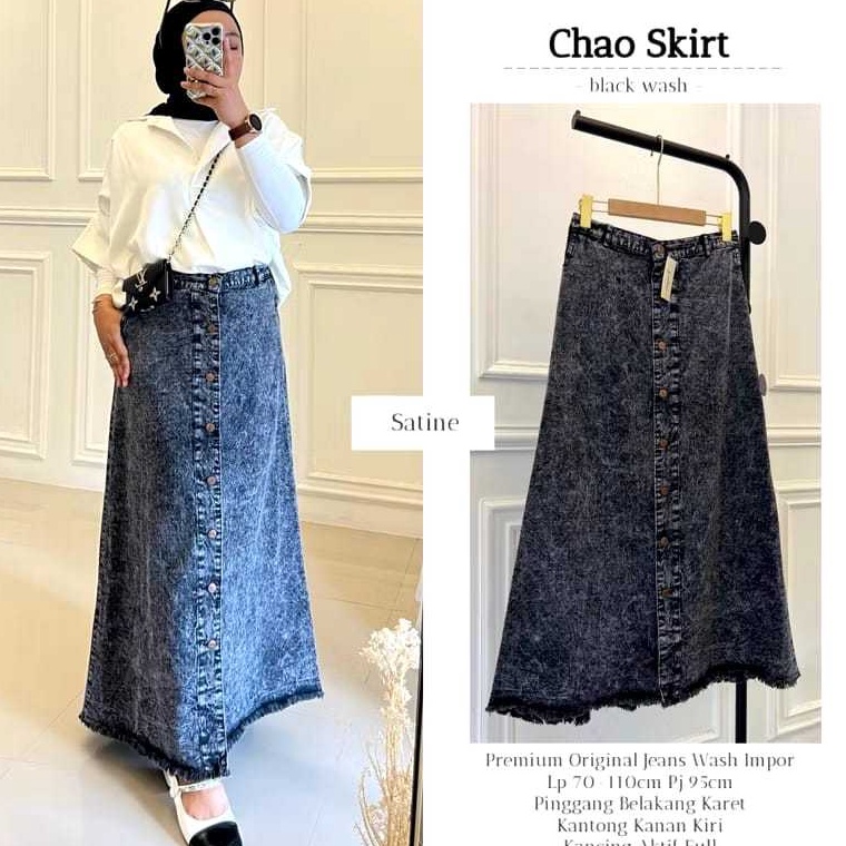 KODE G57L ROK JEANS KANCING SKIRT BUTTON AQILA FASHION  ROK JEANS HIGWAITS ROK JEANS RAWIS