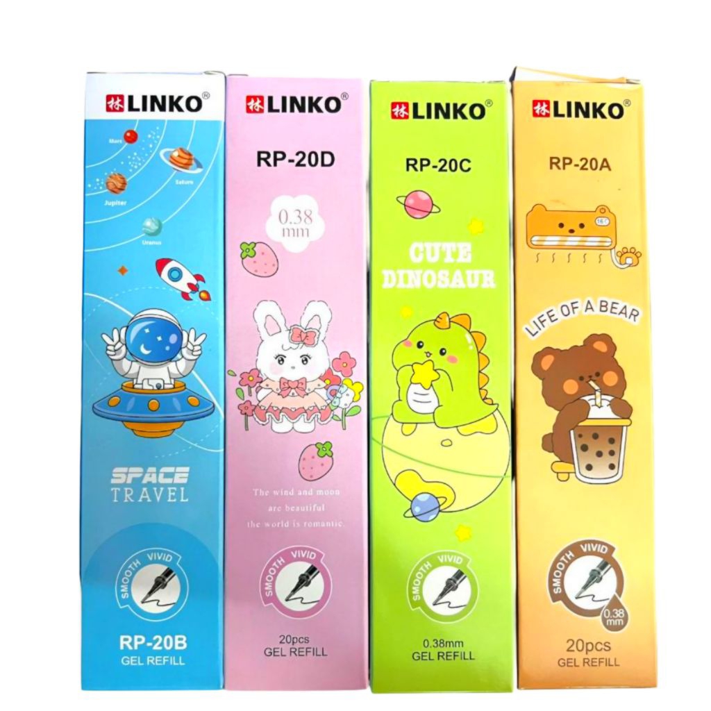 

Isi Refill Pulpen Gel 20 Pcs – Fancy Karakter Lucu | Isi Ulang Pen Gel Warna Hitam