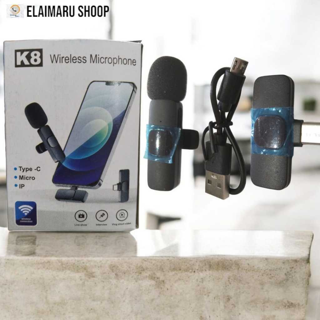 Microphone Clip on Wireless USB Bluetooth Content Creator