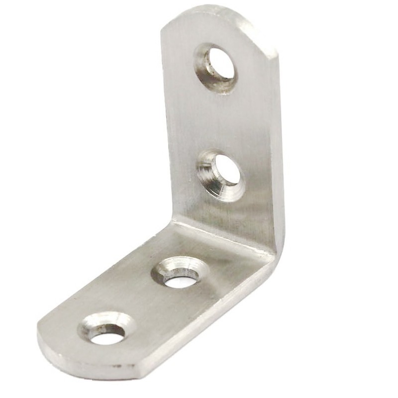 10pcs Besi L Siku Penyangga Rak Siku Besi Penyangga Siku Ambalan L Siku Dinding Siku L Stainless