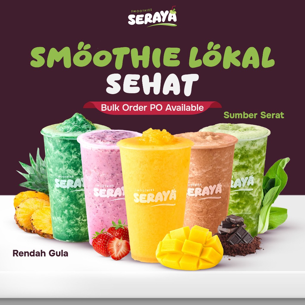 

Smoothie Sehat Bahan Lokal Asli Nusantara - Seraya 650ml