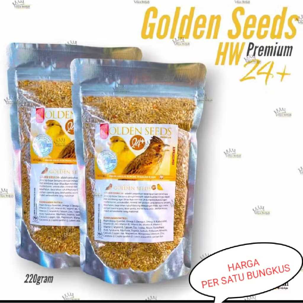 HW GOLDEN SEED HW GS BURUNG CANARY KENARI BRANJANGAN PAKAN BURUNG