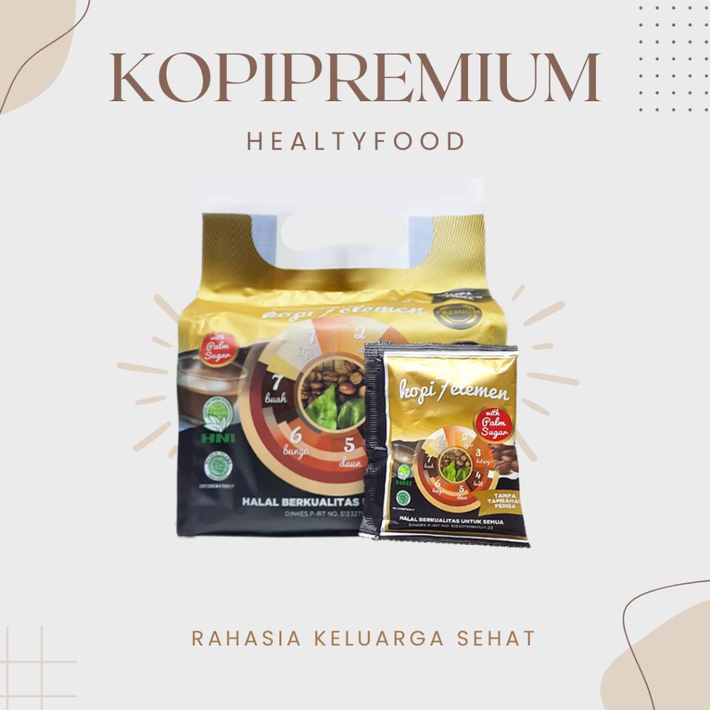 

Kopi Herbal 7 Elemen Premium isi 10