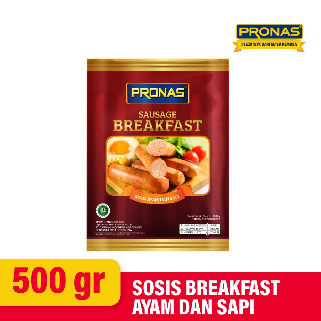 

PRONAS Sosis Breakfast Kombinasi 500 gr