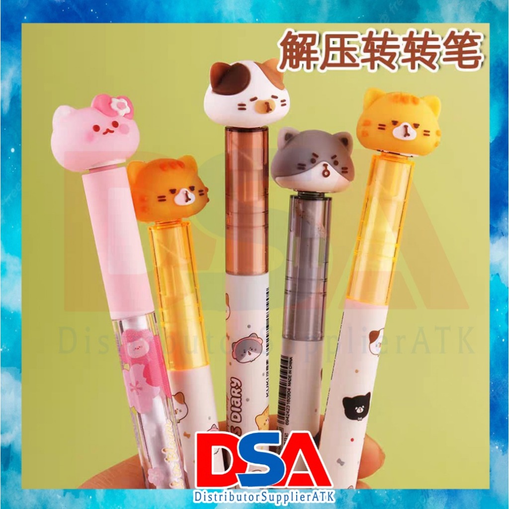 

DSA-PULPEN KUCING SPINER PEN TINTA GEL 0,5 LUCU