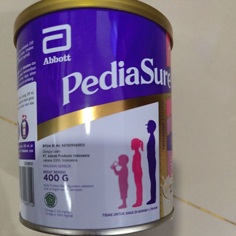 

PediaSure Triplesure calssic milky 400 gram exp date Mei 2026