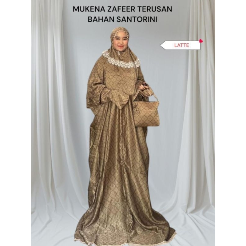 Mukena Terusan Dewasa Zafeer Santorini