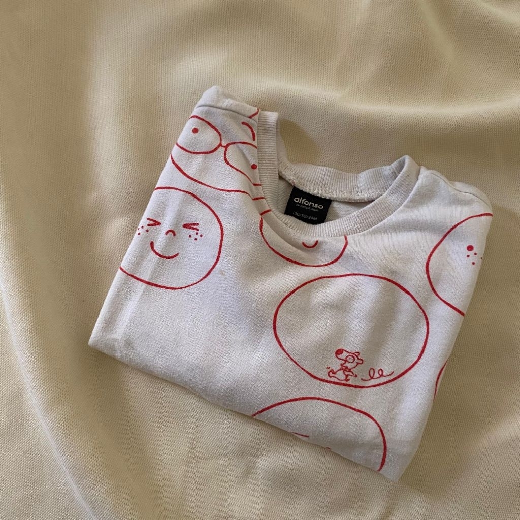 sweater alfonso aesthetic pattern smile preloved kids