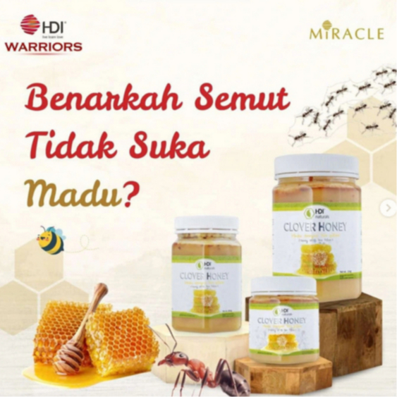 

MADU KESEHATAN HERBAL CLOVER 250 GR & 500 FREE SENDOK