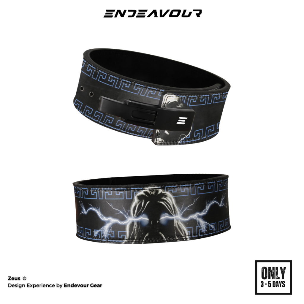 Endeavour Gear Lifting Belt 10 & 12mm - Zeus | Gym Belt | Lever Belt | Sabuk Gym | Powerlifting | Sq