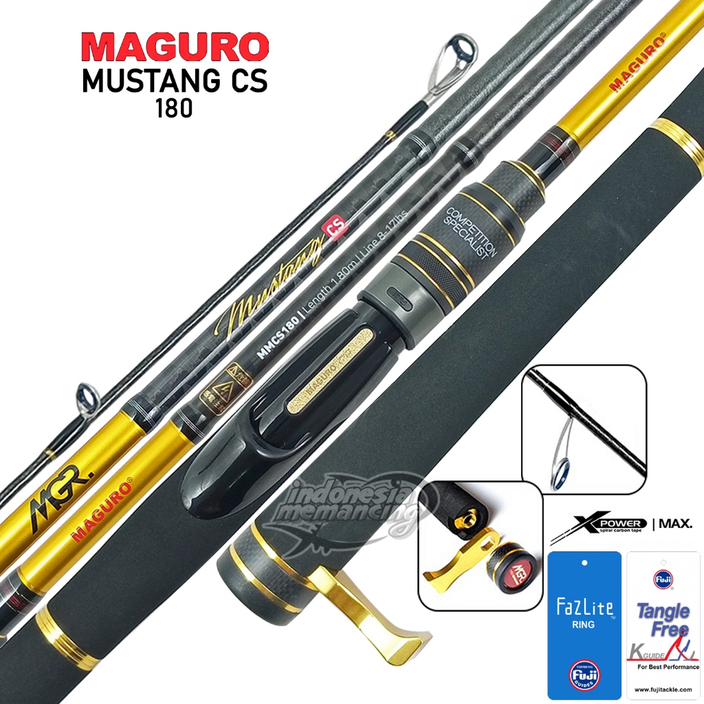 Joran sambung 2 Maguro Mustang CS 180M 14 Labuan Pancing