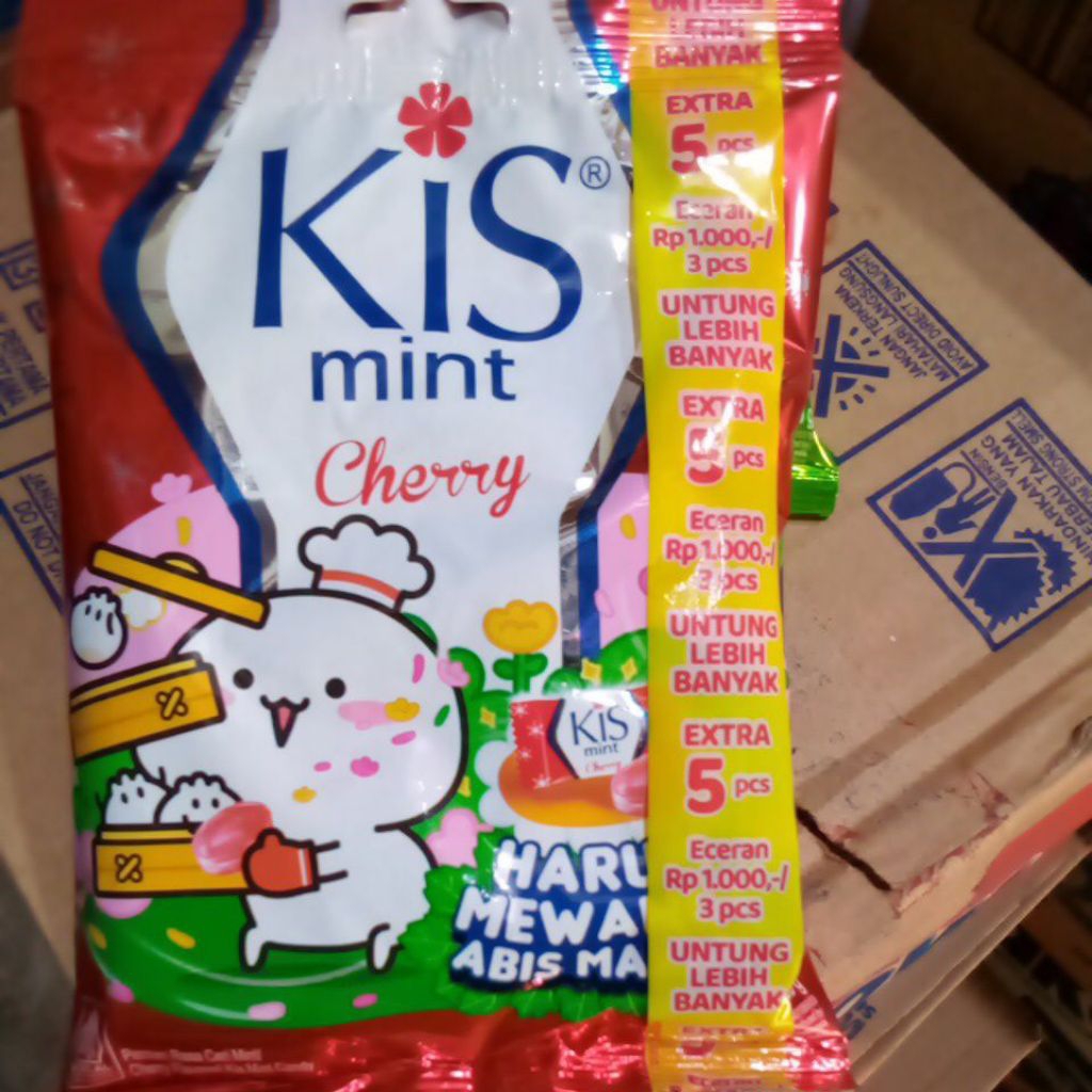 

KISS cherry permen mint rasa cherry 125gr